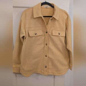 Madewell Yellow/Orange Utility Shirt Jacket